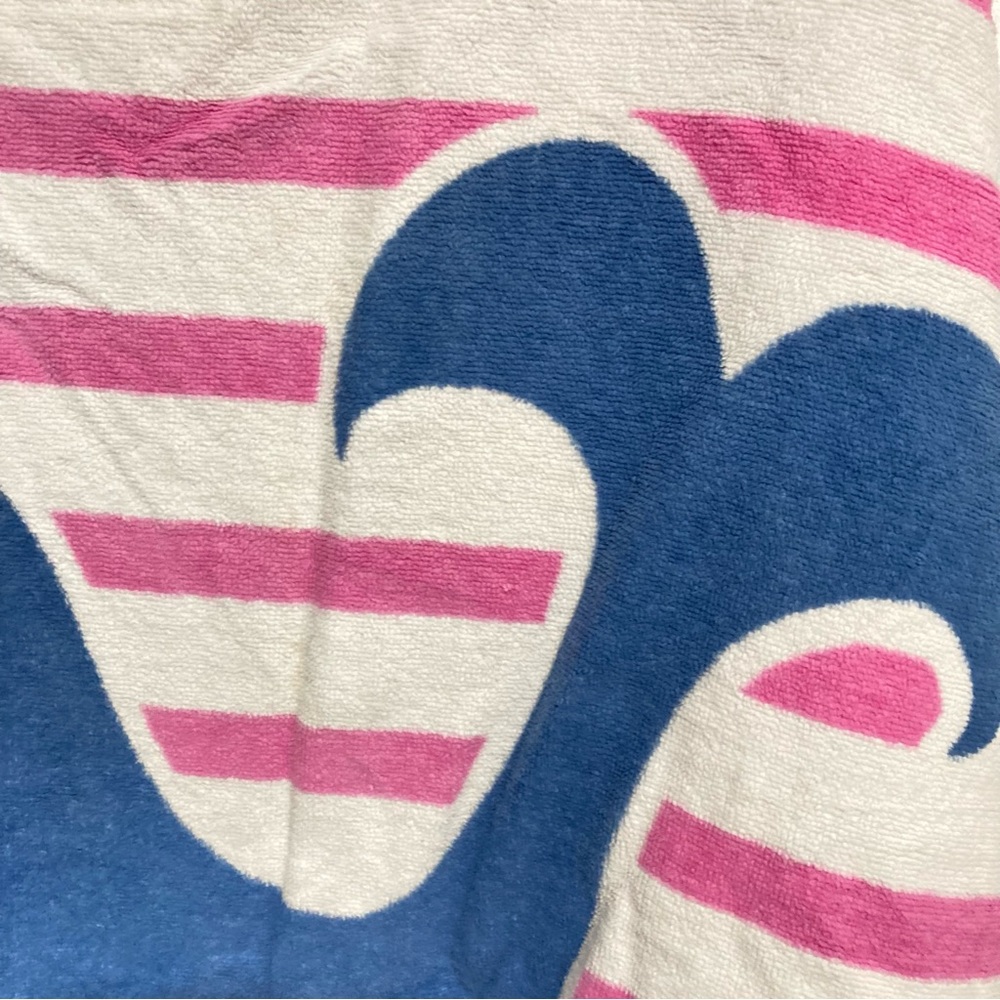 POTTERY BARN Kids Whale Bath Beach Wrap Towel Pink Blue 46" Wide x 29" Long - Picture 13 of 15